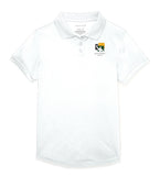 Girls Short Sleeve Fitted Moisture-Wicking Polo