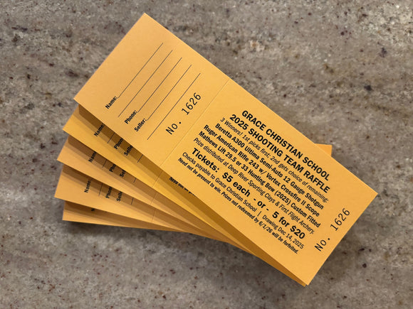 Shooting Team Fall Raffle Tickets