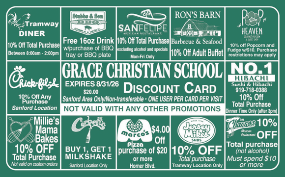 GCS Discount Card 25/26